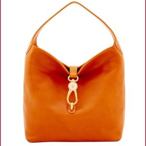 Dooney & Bourke Florentine Logo Lock Shoulder Bag - Natural